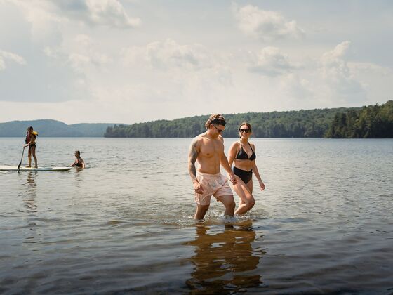 Auberge du Lac-À-l'Eau-Claire - Mauricie - Winter outdoor