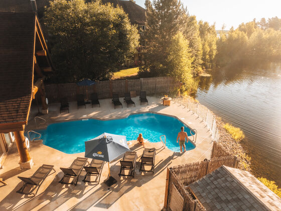 Auberge du Lac taureau - Lanaudière - relaxing at the spa