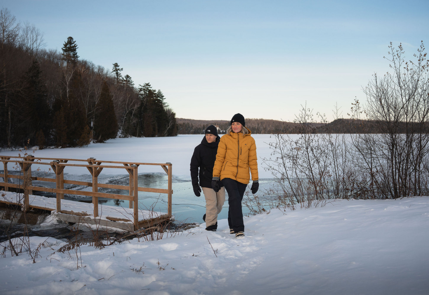 Auberge du Lac-À-l'Eau-Claire - Mauricie - Winter outdoor