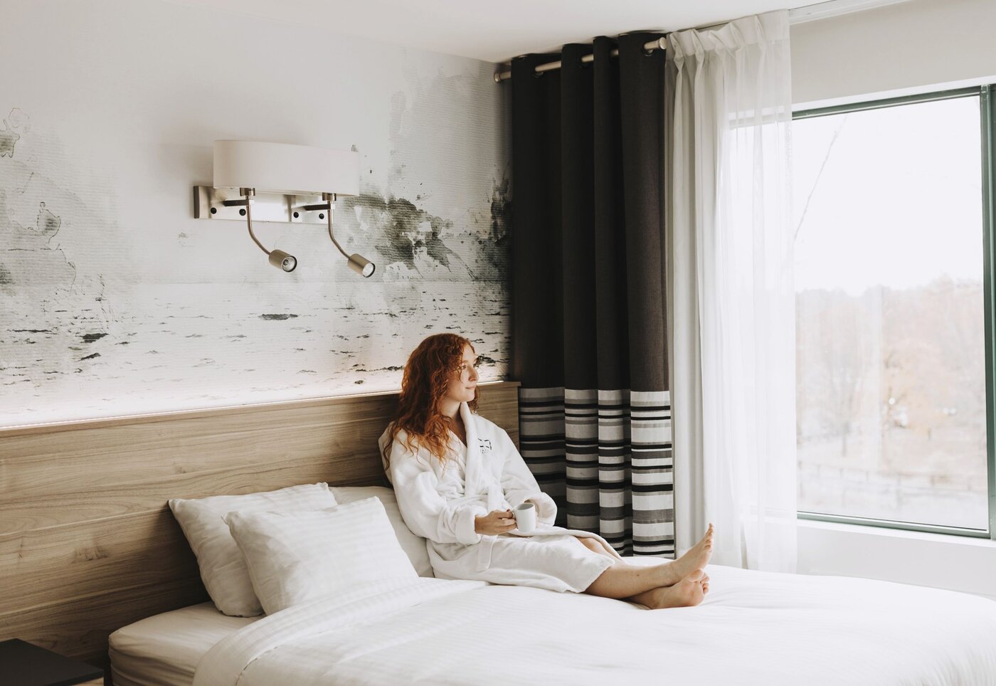 Hôtel Château Joliette - Lanaudière - Relaxing in bed