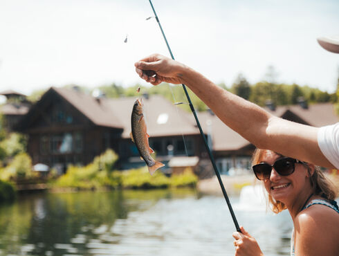 Auberge du Lac Taureau Lanaudière pond fishing