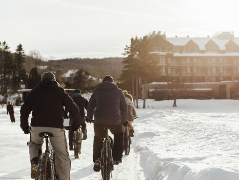 Entourage sur-le-Lac Resort Québec fatbike