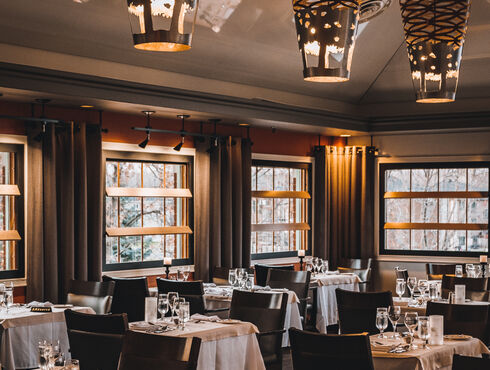 Auberge Godefroy Centre-du-Québec salle à manger