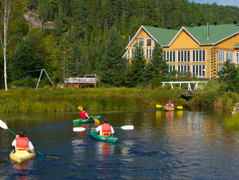 Auberge du Vieux Moulin Lanaudière kayak