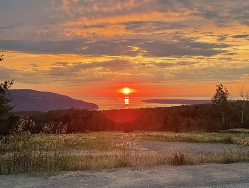 Auberge des Falaises Charlevoix sunset