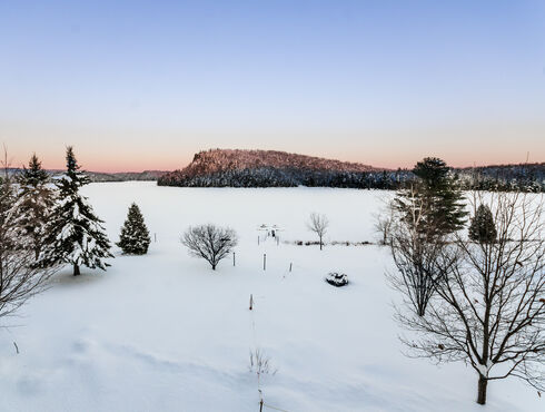 Auberge du Lac-à-l'Eau-Claire Mauricie paysage