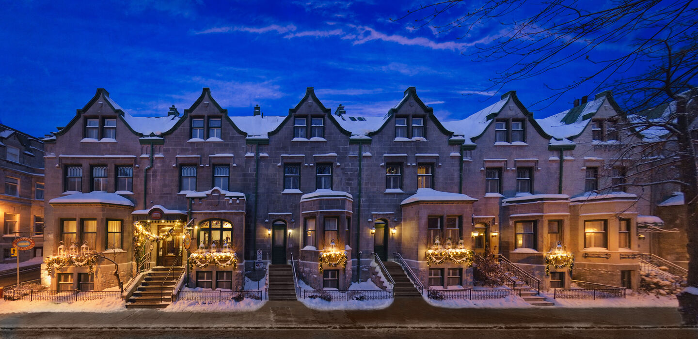 Hôtel Château Bellevue Québec - facade hiver