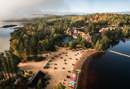 Auberge du Lac Taureau - Lanaudière - site de l'auberge à l'automne