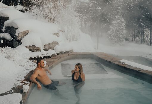 Hôtel Château-Bromont - Cantons-de-l'est - Détente hivernale au spa